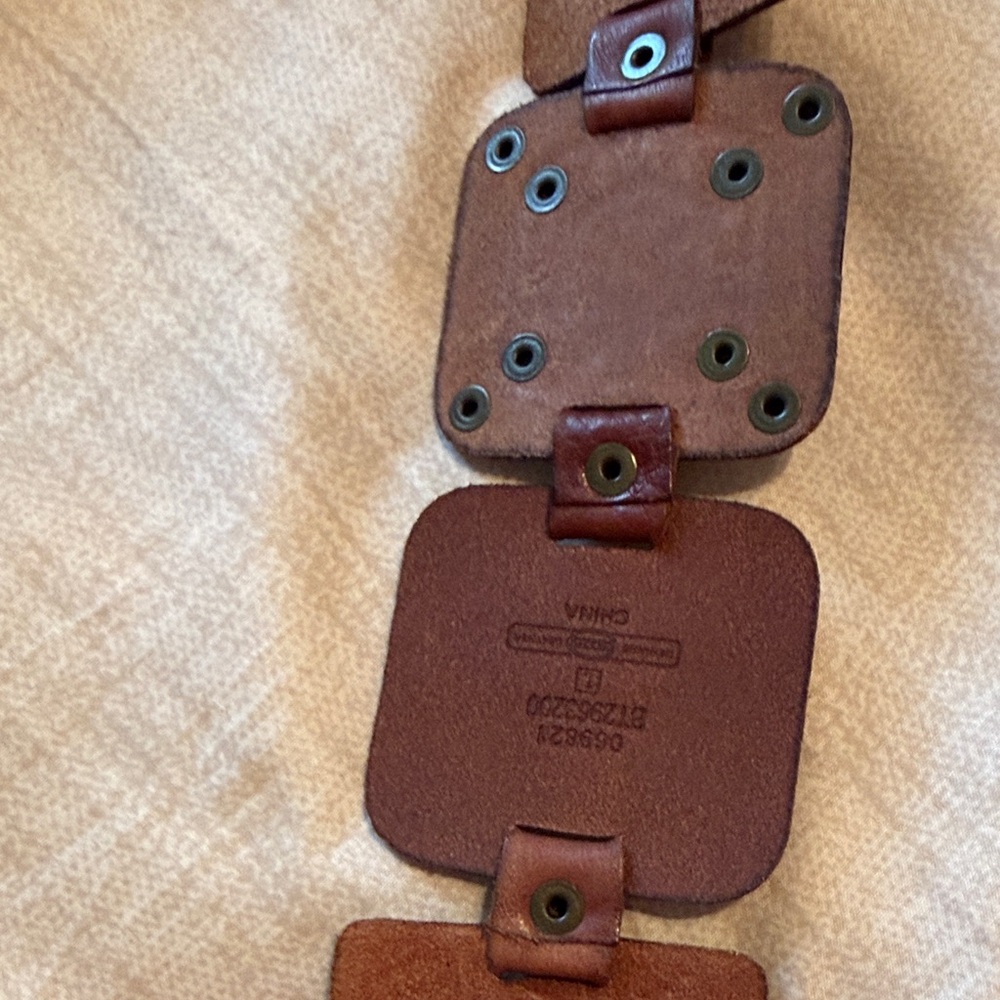 Artisan Leather Patchwork Belt - image 4